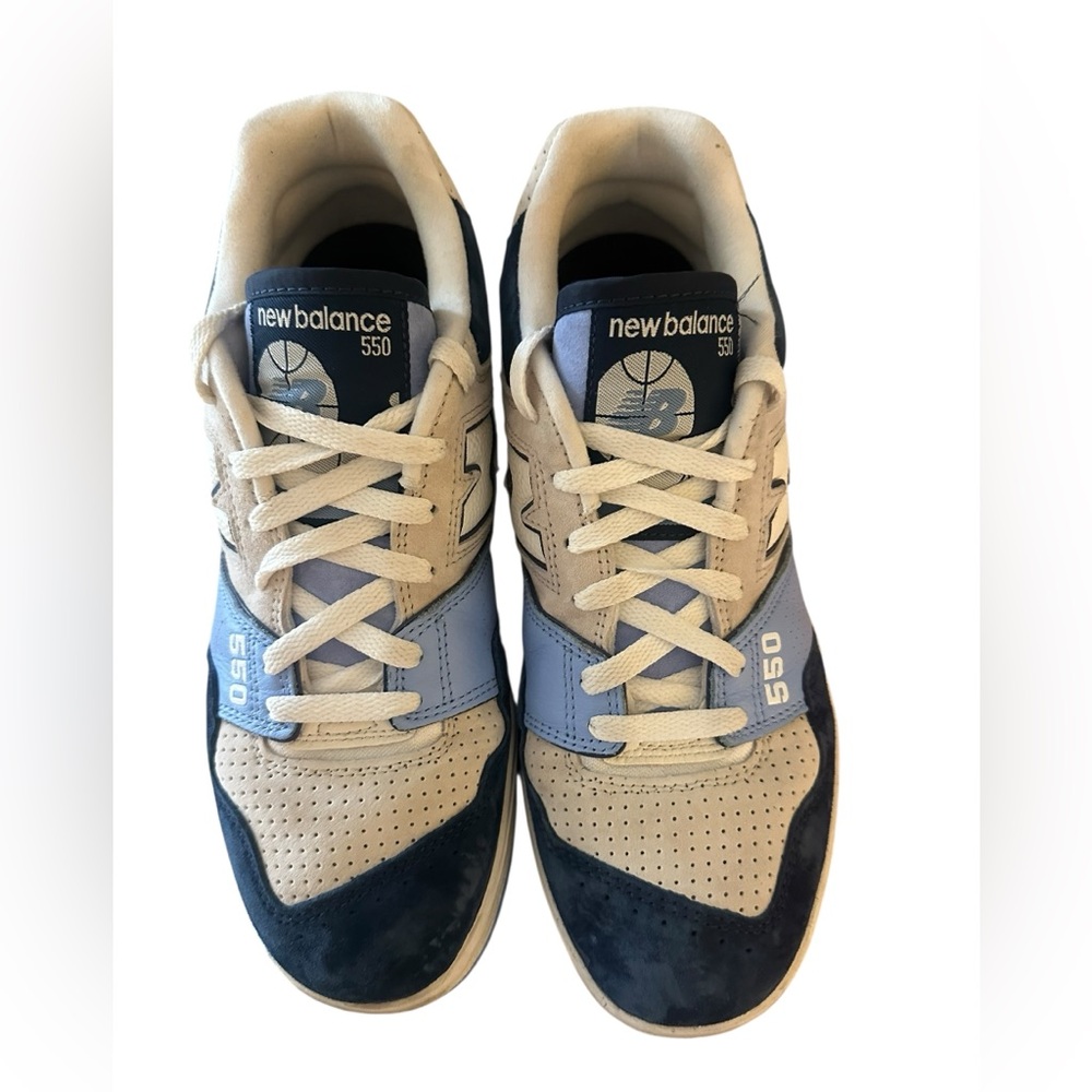 New Balance 550 Men's Navy and Cream Sneakers